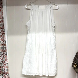 Old Navy White Cotton Sun dress